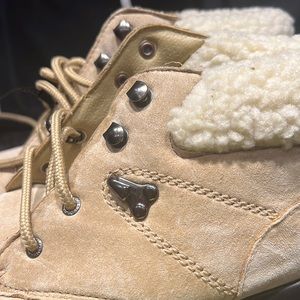 Faded Glory Tan Suede Ankle Boots 6.5
